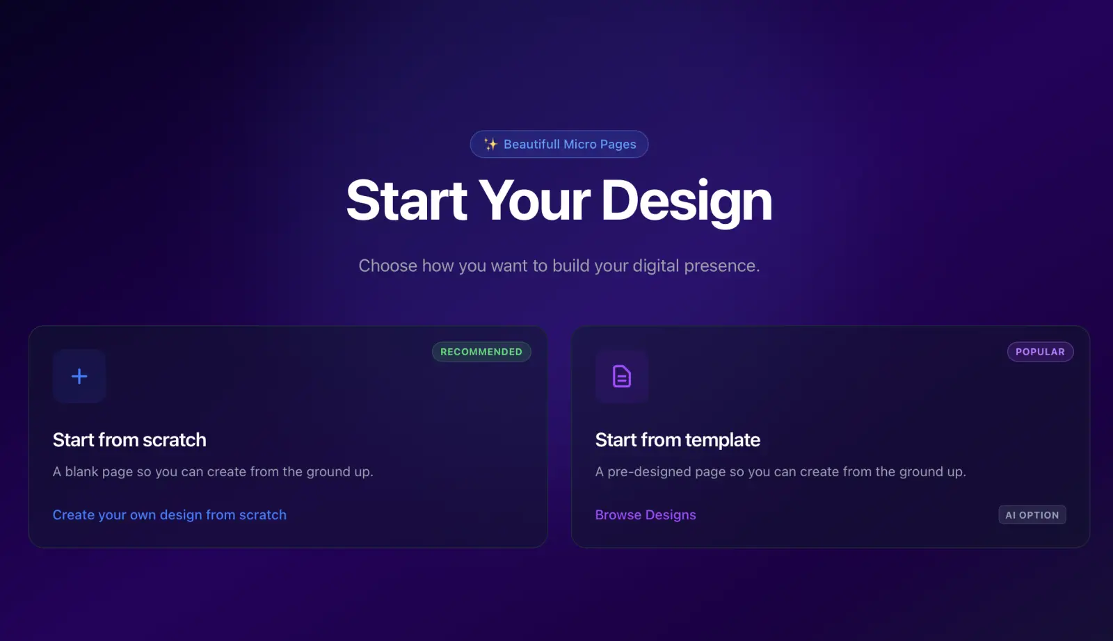 Adding a new design